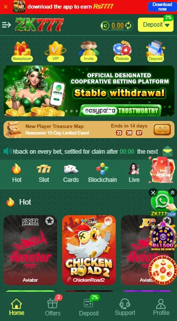 ZK777 Game home page